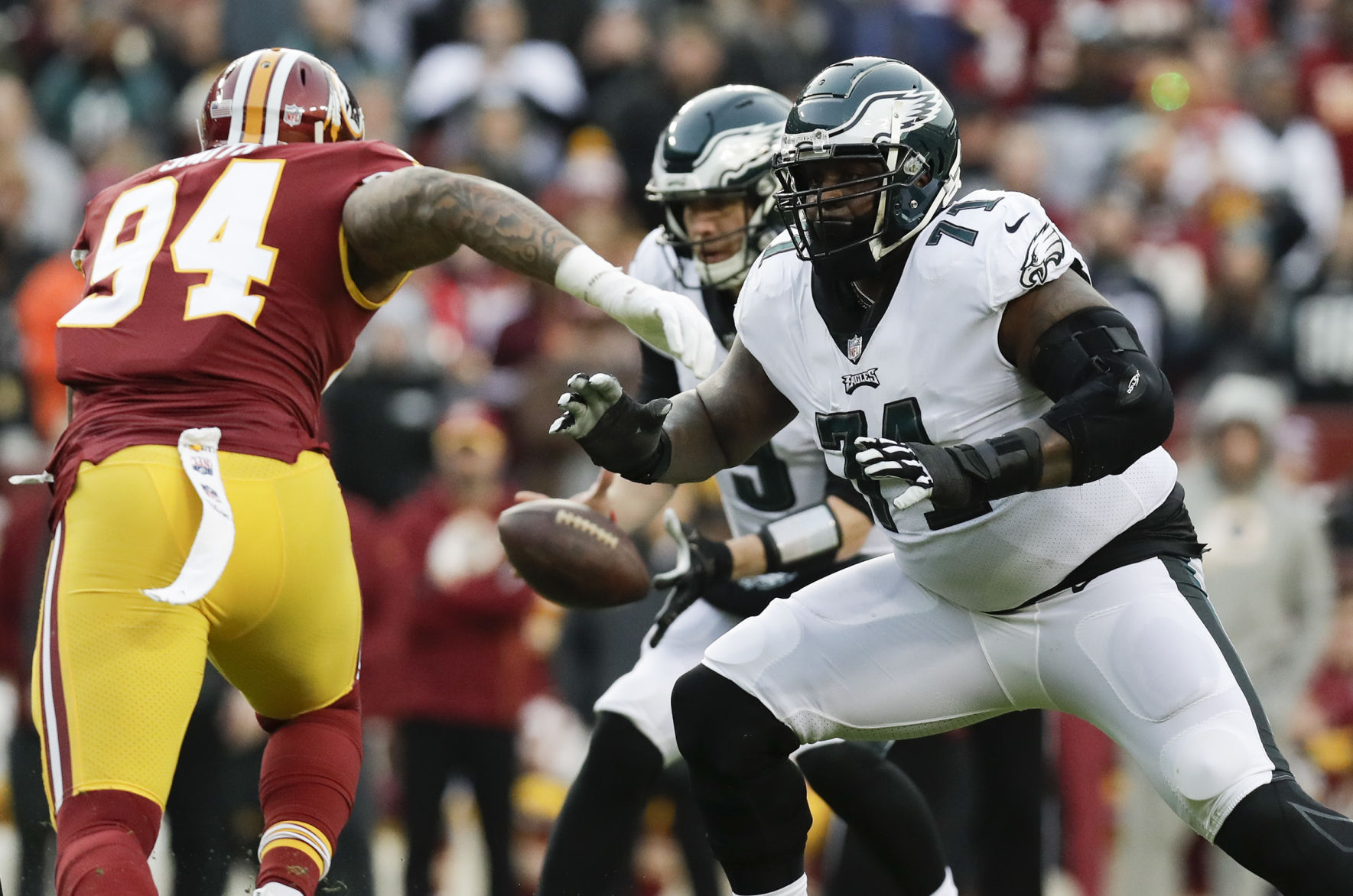 27. Jason Peters, left tackle, $105.7 million